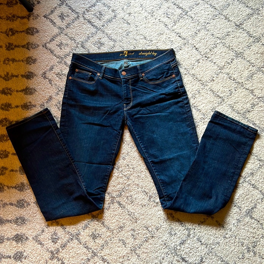 7 for All Mankind Kimmie Straight Leg Jeans | Size 32 - LIKE NEW